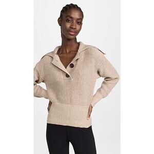 Varley Audrey Knit Polo Sweater